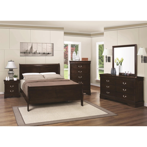 Coaster Furniture Louis Philippe 202411Q 7 pc Queen Sleigh Bedroom Set IMAGE 1