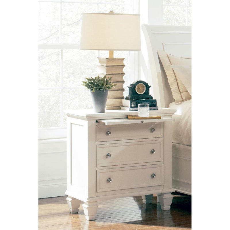 Coaster Furniture Sandy Beach 3-Drawer Nightstand 201302 IMAGE 1