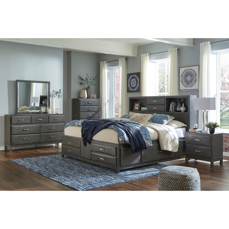 Signature Design by Ashley Caitbrook B476B16 6 pc King Bookcase Storage Bedroom Set IMAGE 1