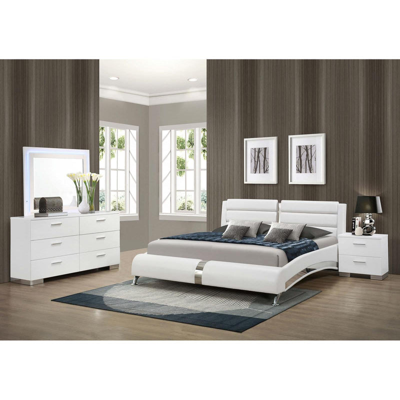 Coaster Furniture Felicity 300345KW-S4L 6 pc California King Upholstered Bedroom Set IMAGE 1