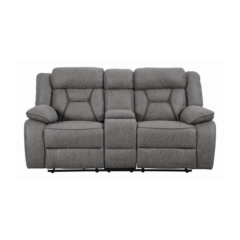 Coaster Furniture Higgins Reclining Leatherette Loveseat 602262 IMAGE 2