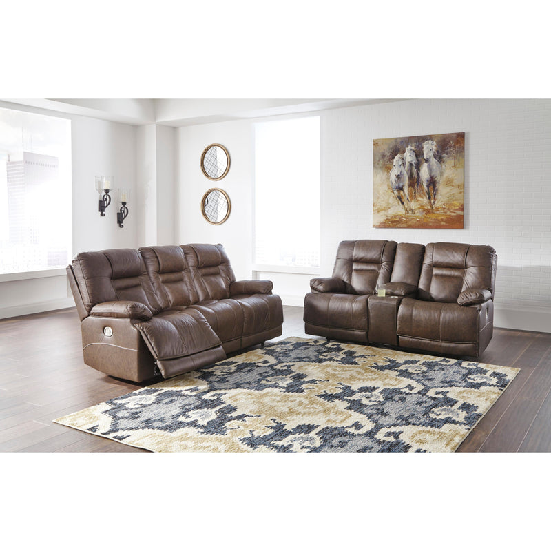 Signature Design by Ashley Wurstrow Power Reclining Leather Match Sofa U5460315 IMAGE 8