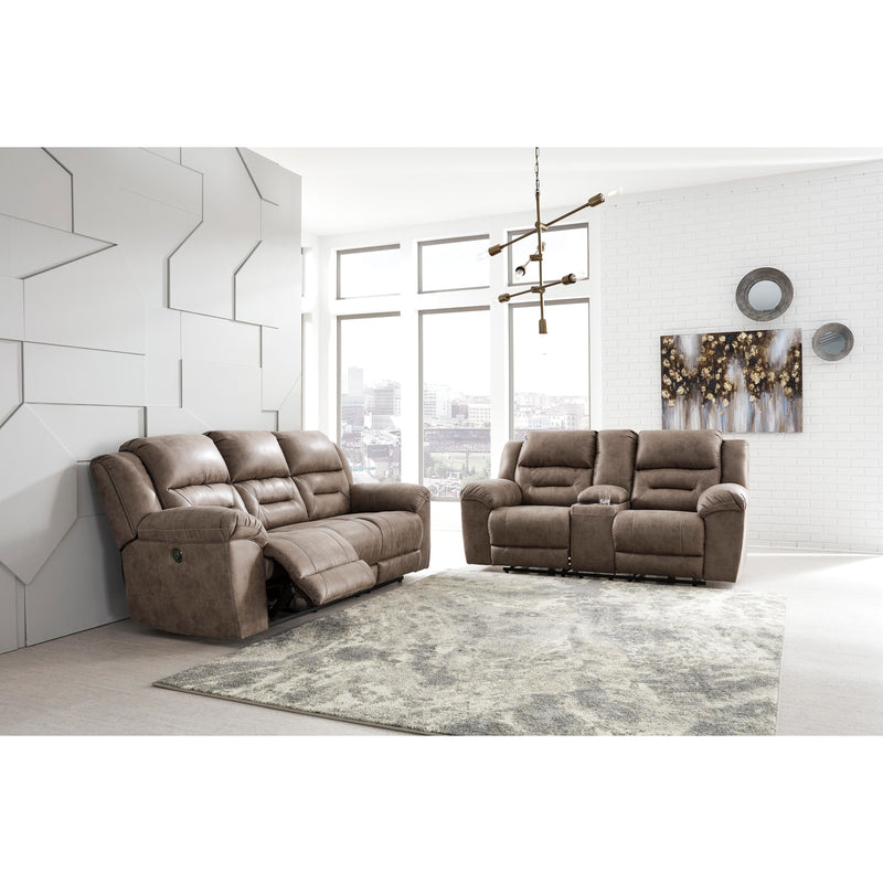 Signature Design by Ashley Stoneland Power Reclining Leather Look Loveseat 3990596 IMAGE 6