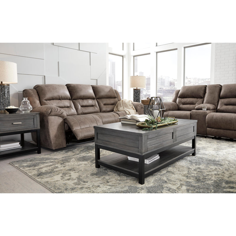 Signature Design by Ashley Stoneland Reclining Leather Look Loveseat 3990594 IMAGE 7