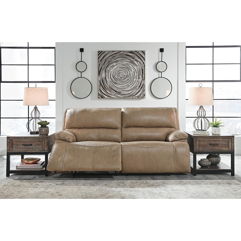 Signature Design by Ashley Ricmen Power Reclining Lether Match Sofa U4370247 IMAGE 5