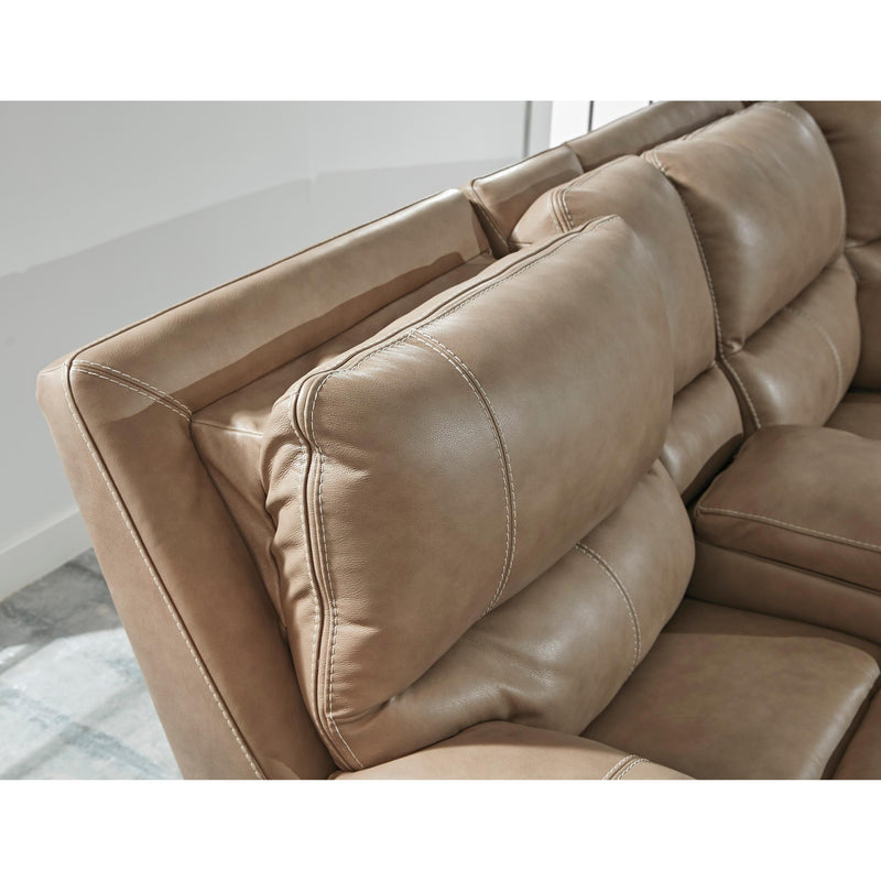 Signature Design by Ashley Ricmen Power Reclining Lether Match Sofa U4370247 IMAGE 6