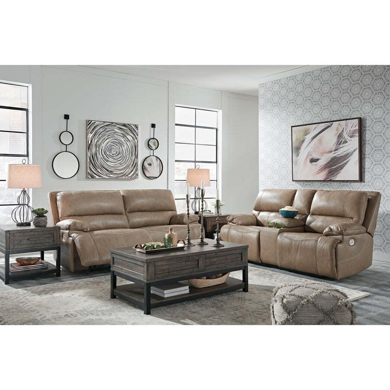 Signature Design by Ashley Ricmen Power Reclining Lether Match Sofa U4370247 IMAGE 9