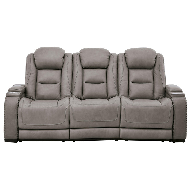 Signature Design by Ashley The Man-Den Power Reclining Leather Match Sofa U8530515 IMAGE 3