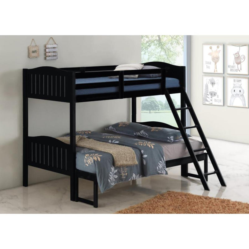 Coaster Furniture Littletown 405054BLK Twin over Full Bunk Bed IMAGE 4