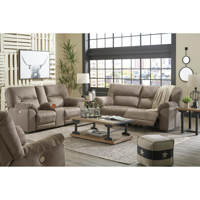 Benchcraft Cavalcade Power Reclining Leather Look Sofa 7760147 IMAGE 11