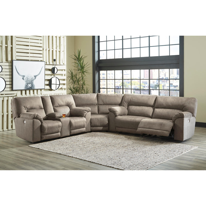 Benchcraft Cavalcade Power Reclining Leather Look Sofa 7760147 IMAGE 12