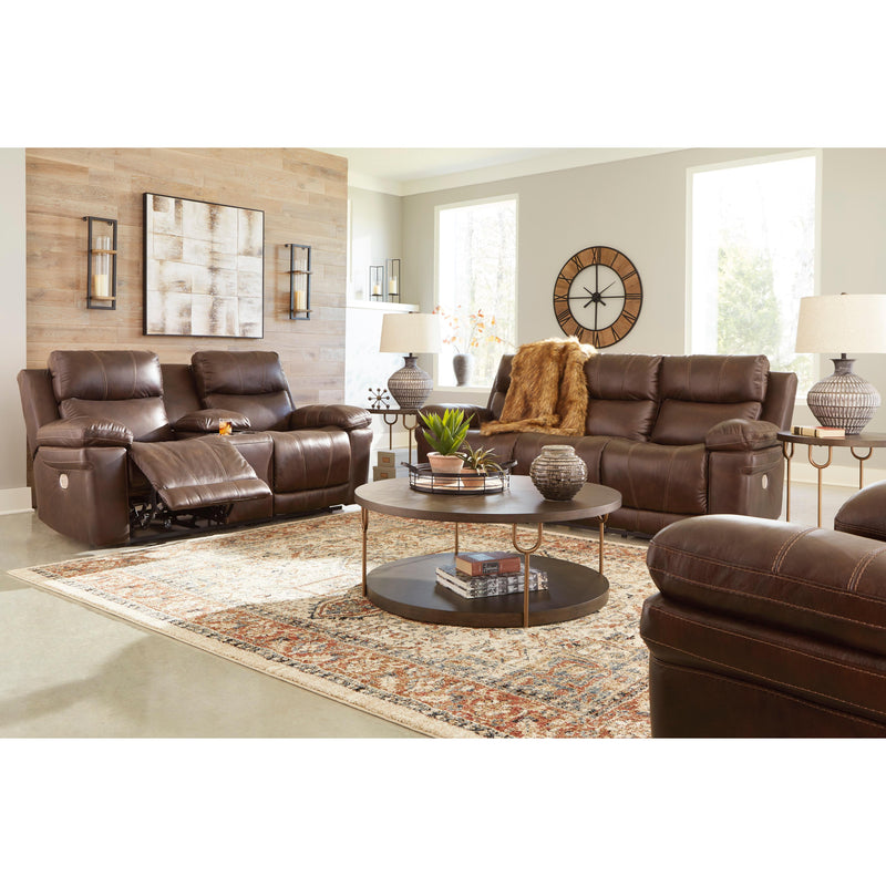 Signature Design by Ashley Edmar Power Reclining Leather Match Loveseat U6480518 IMAGE 8