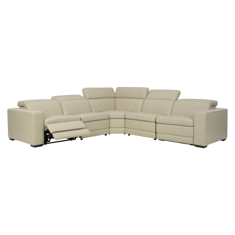 Signature Design by Ashley Texline Power Reclining Leather Match 6 pc Sectional U5960422/U5960446/U5960477/U5960446/U5960421/U5960423 IMAGE 2