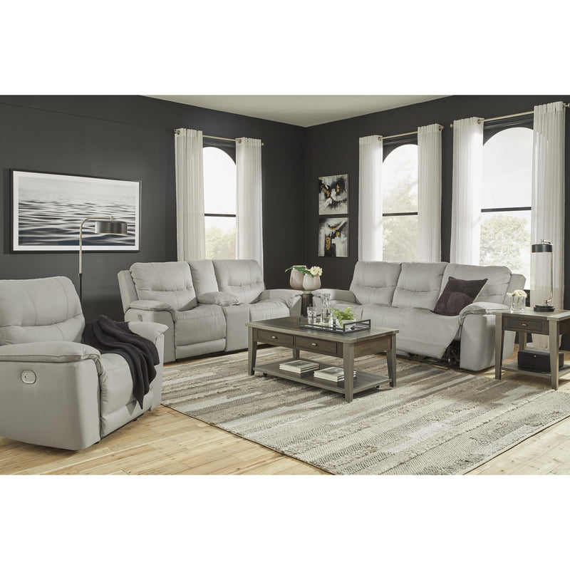 Signature Design by Ashley Next-Gen Gaucho Power Reclining Leather Look Sofa 6080615 IMAGE 14