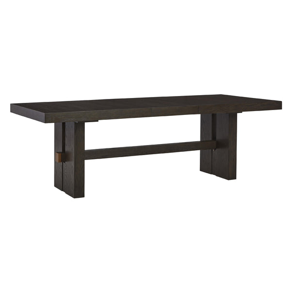 Signature Design by Ashley Burkhaus Dining Table with Trestle Base D984-45 IMAGE 1