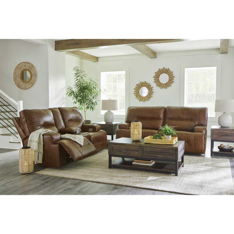 Signature Design by Ashley Francesca Power Reclining Leather Match Loveseat U2570518 IMAGE 10