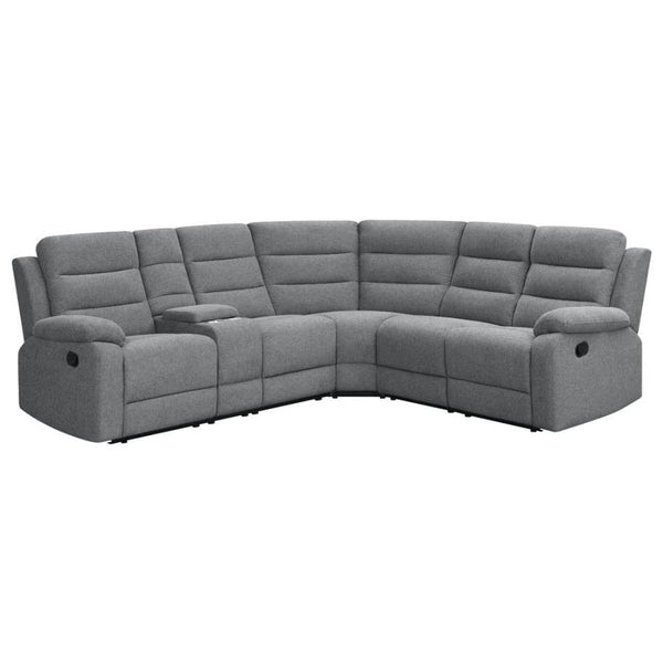 Coaster Furniture Reclining Fabric 3 pc Sectional 609620 IMAGE 1