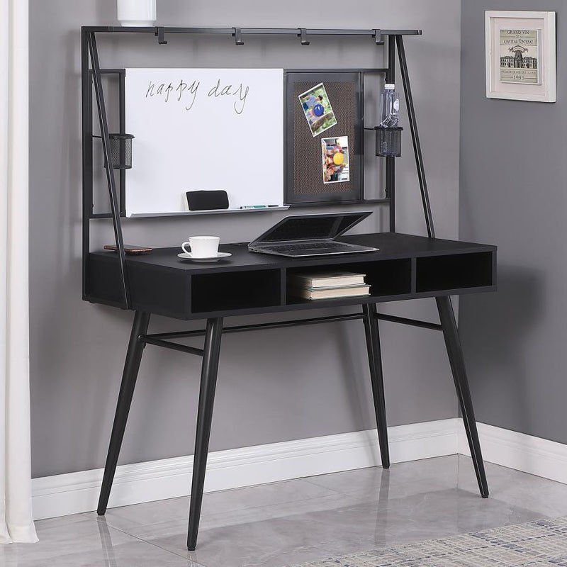 Coaster Furniture Jessie 801404 Writing Desk - Black/Gunmetal IMAGE 9