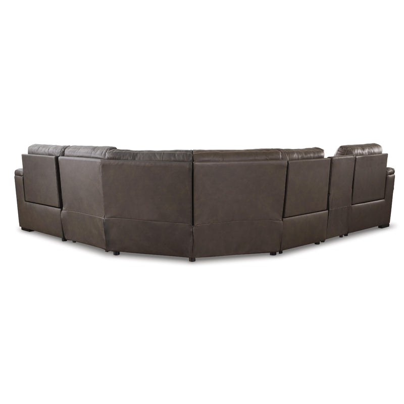 Signature Design by Ashley Salvatore Power Reclining Leather 6 pc Sectional U2630131/U2630146/U2630157/U2630158/U2630162/U2630177 IMAGE 2