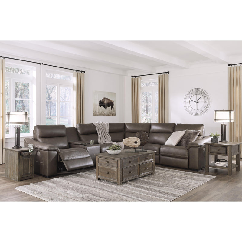 Signature Design by Ashley Salvatore Power Reclining Leather 6 pc Sectional U2630131/U2630146/U2630157/U2630158/U2630162/U2630177 IMAGE 5