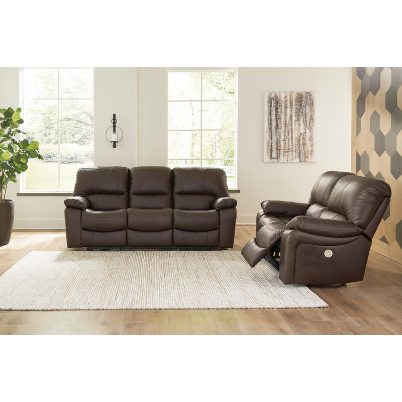 Signature Design by Ashley Leesworth Power Reclining Leather Match Sofa U4380887 IMAGE 8