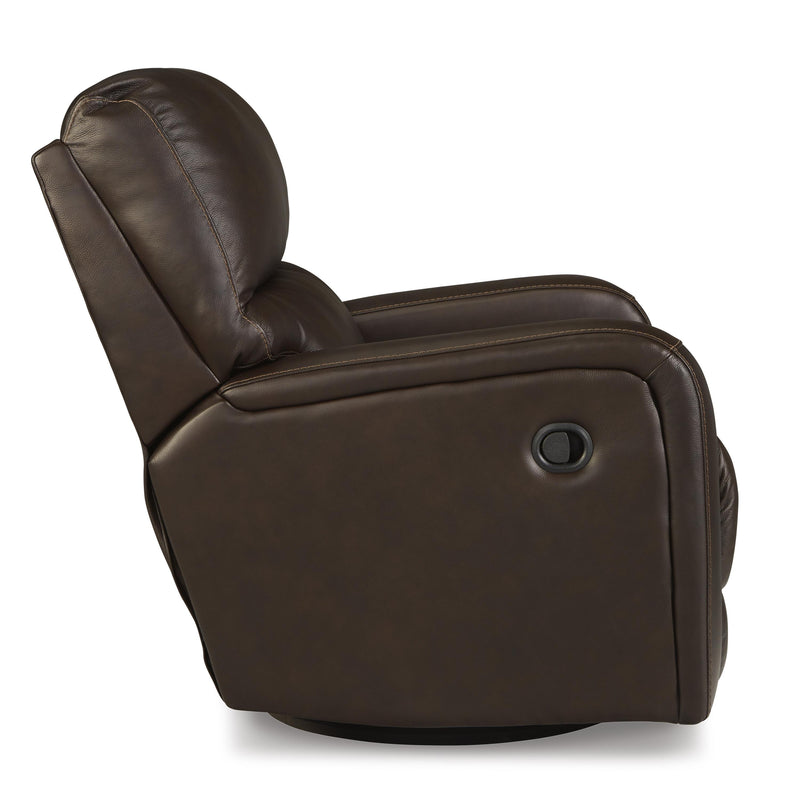 Signature Design by Ashley Emberla Swivel Glider Leather Match Recliner U4480561 IMAGE 3