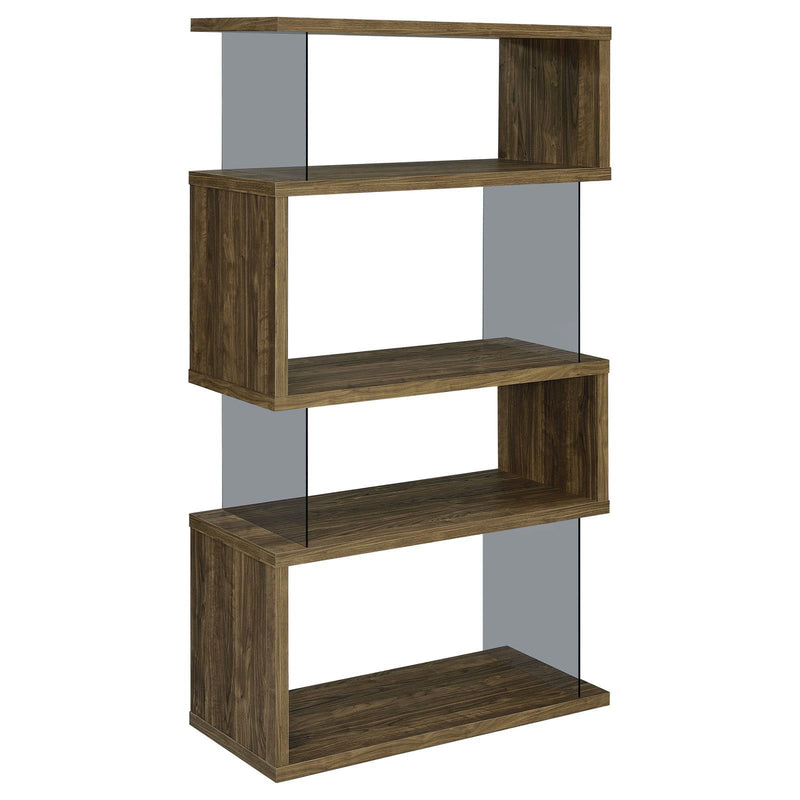 Coaster Furniture Emelle 802339 4-shelf Bookcase with Glass Panels IMAGE 6