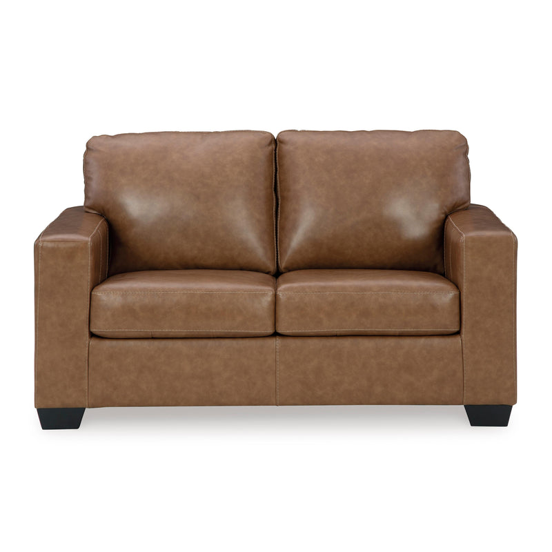 Signature Design by Ashley Bolsena Stationary Leather Match Loveseat 5560335 IMAGE 2