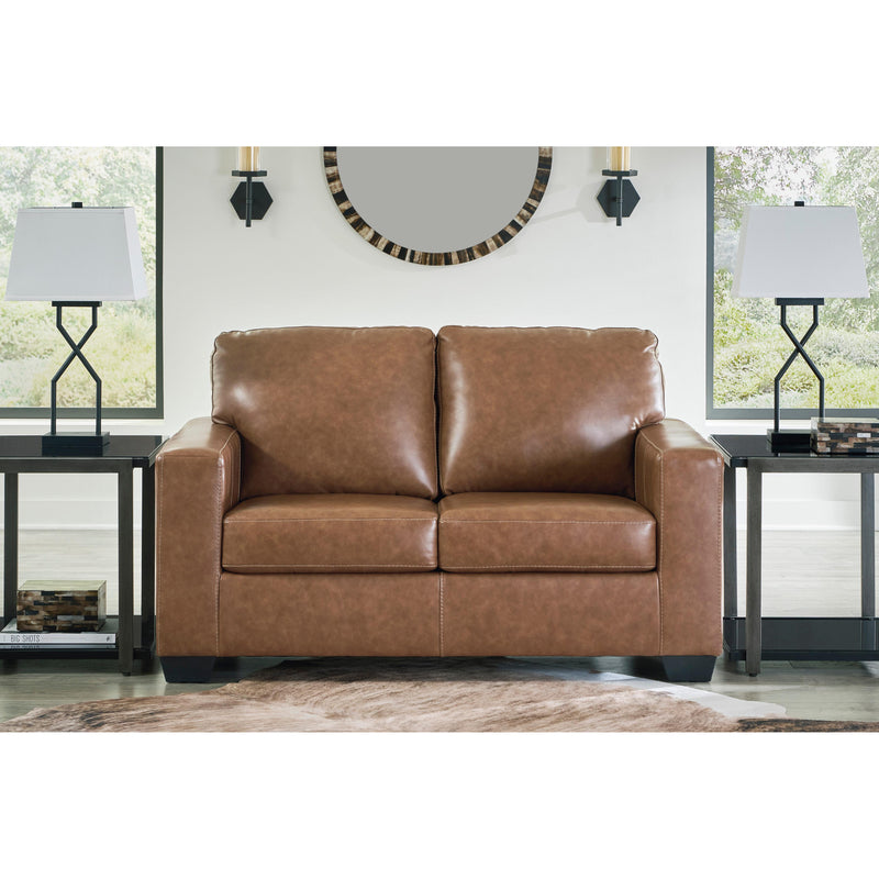 Signature Design by Ashley Bolsena Stationary Leather Match Loveseat 5560335 IMAGE 5