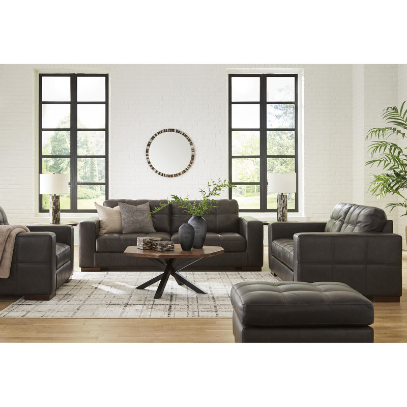 Signature Design by Ashley Luigi Stationary Leather Match Loveseat 5650635 IMAGE 12