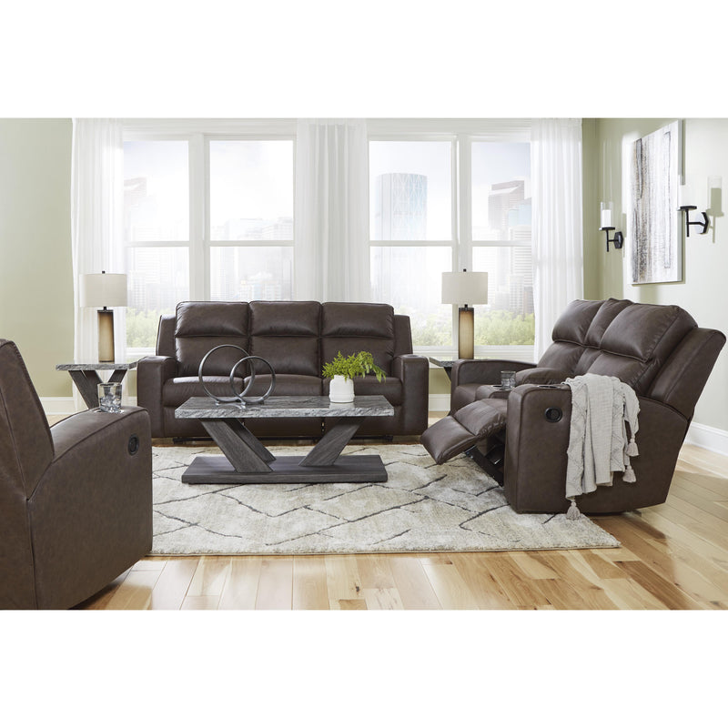 Signature Design by Ashley Lavenhorne Reclining Leather Look Sofa 6330689 IMAGE 17