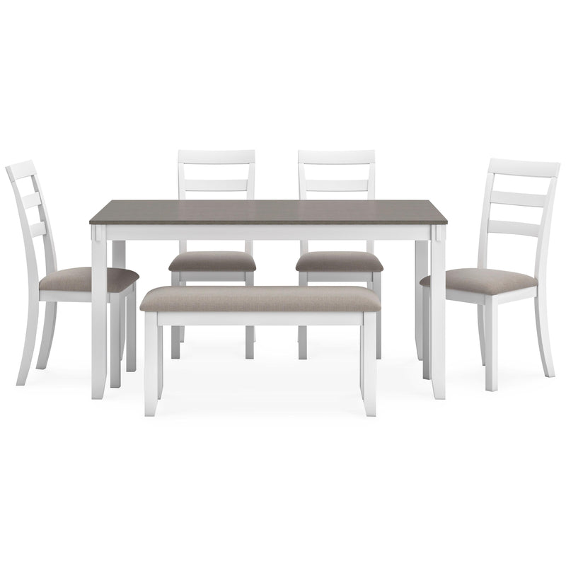 Signature Design by Ashley Stonehollow 6 pc Dinette D382-325 IMAGE 2