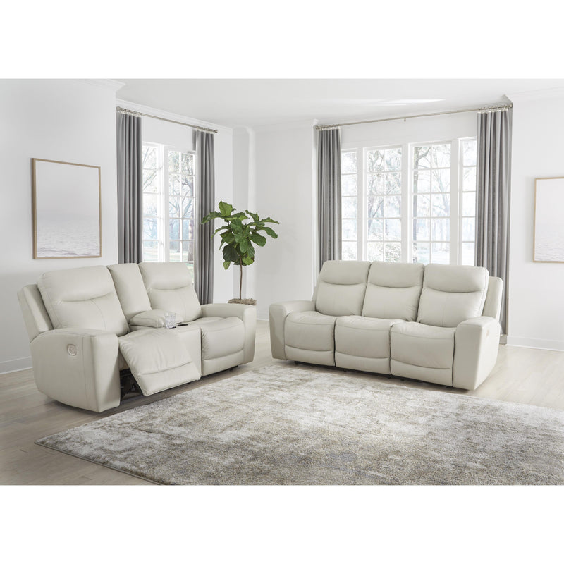 Signature Design by Ashley Mindanao Power Reclining Leather Match Sofa U5950515 IMAGE 8