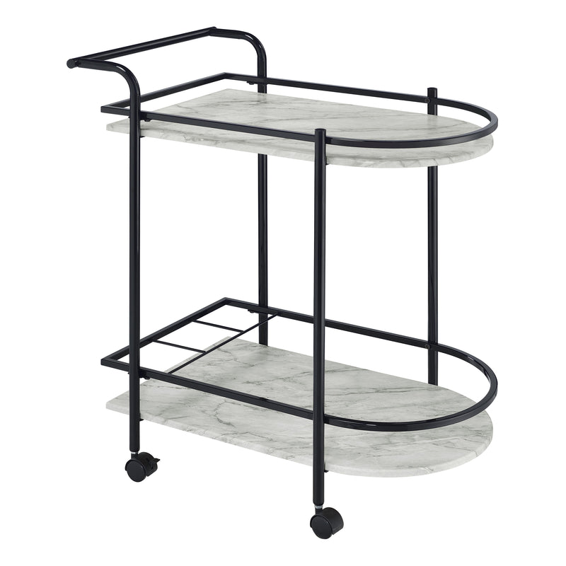 Coaster Furniture Desiree 181376 Rack Bar Cart with Casters - Black IMAGE 1