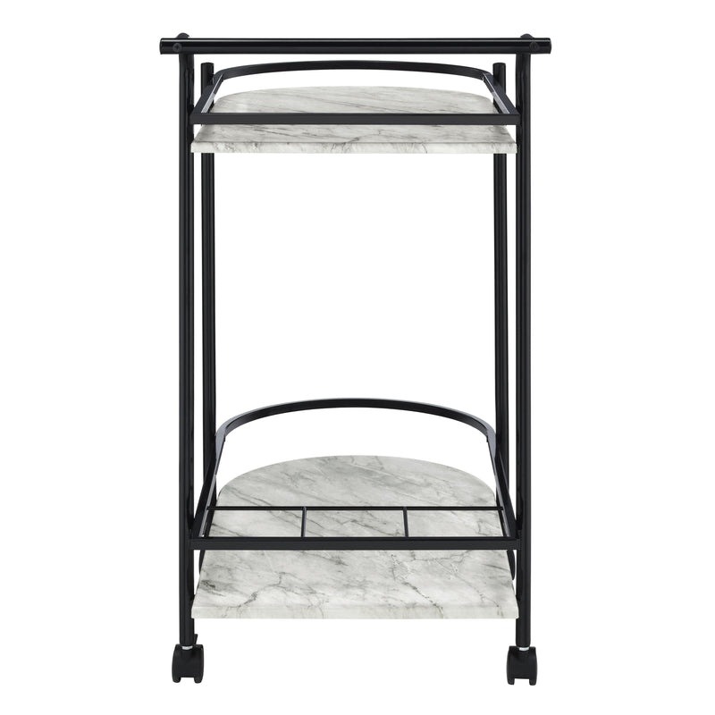 Coaster Furniture Desiree 181376 Rack Bar Cart with Casters - Black IMAGE 3