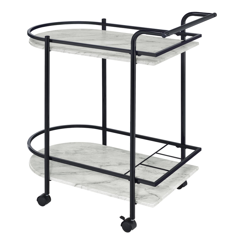 Coaster Furniture Desiree 181376 Rack Bar Cart with Casters - Black IMAGE 5