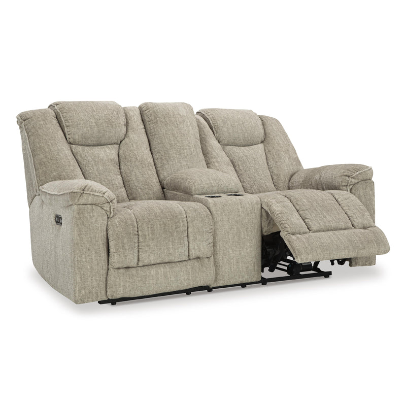 Signature Design by Ashley Hindmarsh Power Reclining Fabric Loveseat 9030918 IMAGE 2