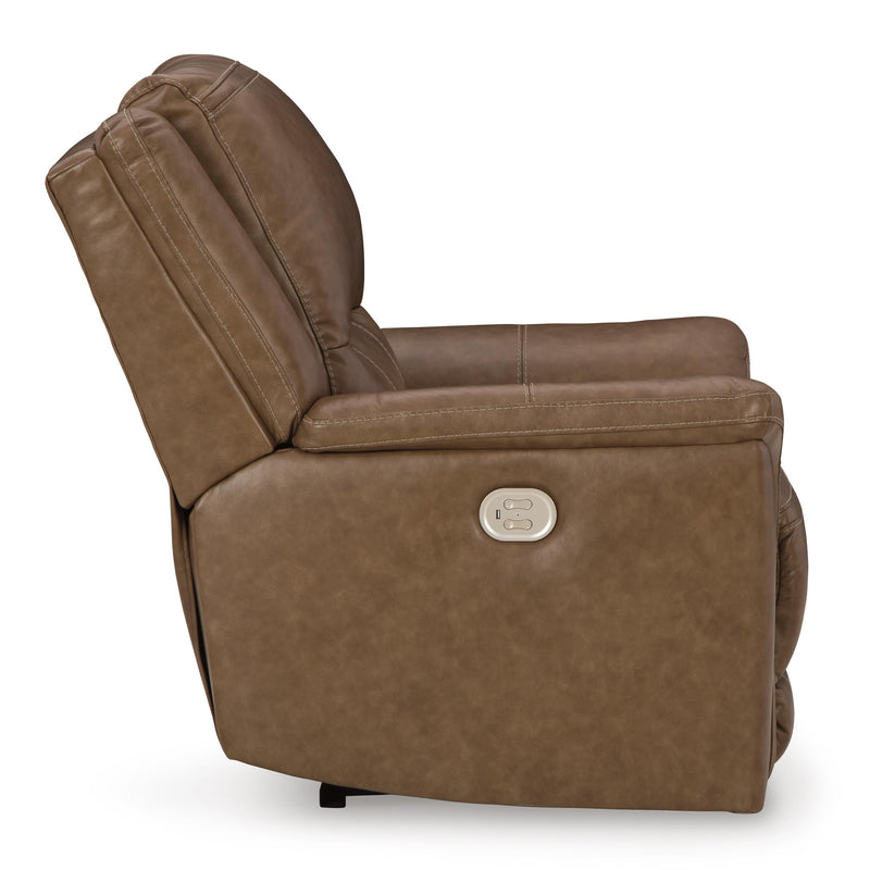 Signature Design by Ashley Trasimeno Power Leather Match Recliner U8281513 IMAGE 4