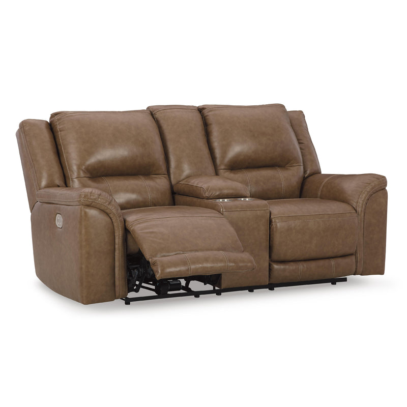 Signature Design by Ashley Trasimeno Power Reclining Leather Match Loveseat U8281518 IMAGE 2