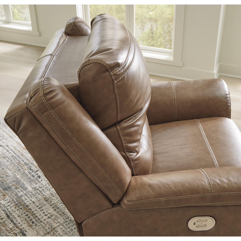 Signature Design by Ashley Trasimeno Power Reclining Leather Match Sofa U8281547 IMAGE 8