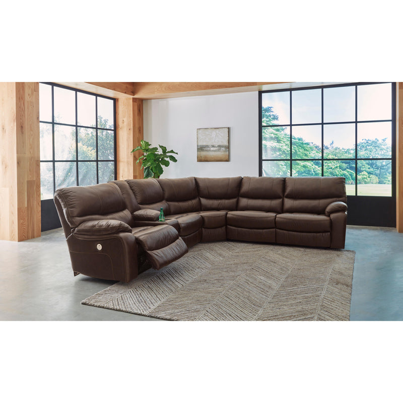 Signature Design by Ashley Family Circle Power Reclining Leather Look 3 pc Sectional U8290201/U8290277/U8290275 IMAGE 3