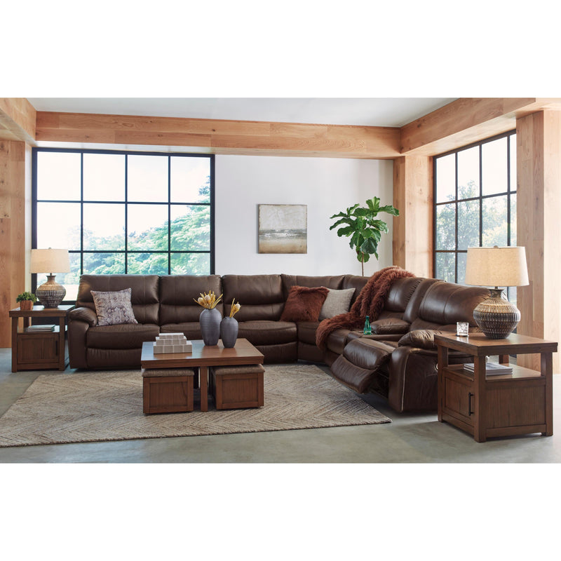 Signature Design by Ashley Family Circle Power Reclining Leather Look 4 pc Sectional U8290263/U8290246/U8290277/U8290290 IMAGE 7