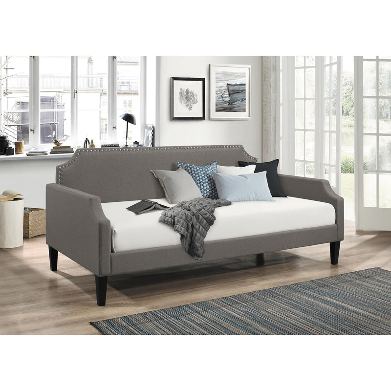 Coaster Furniture Olivia 300636 Upholstered Twin Daybed with Nailhead Trim - Grey IMAGE 2