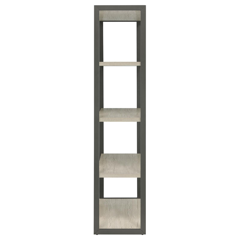 Coaster Furniture Loomis 805883 4-shelf Bookcase - Whitewashed Grey IMAGE 5