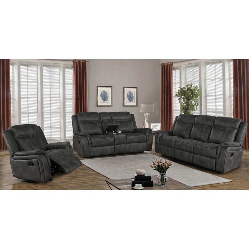 Coaster Furniture Lawrence Reclining Fabric Loveseat with Console 603505 IMAGE 4