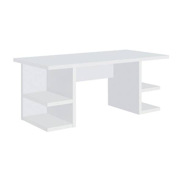 Coaster Furniture Alice 801455 Writing Desk White With Open Shelves - White IMAGE 1