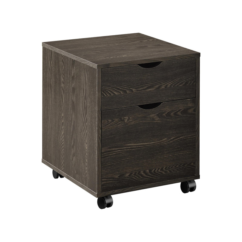 Coaster Furniture Noorvik 881572 2-Drawer Mobile File Cabinet - Dark Oak IMAGE 1