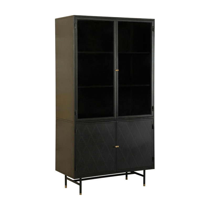 Coaster Furniture Santiago 951134 Rectangular 4-Door Cabinet - Matte Black IMAGE 1