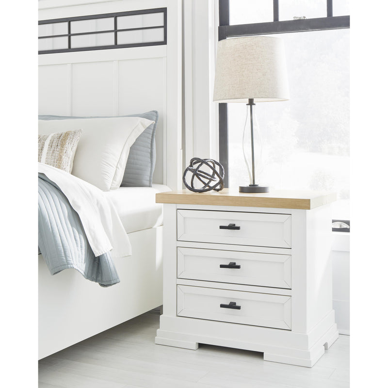 Benchcraft Ashbryn 3-Drawer Nightstand B844-93 IMAGE 1