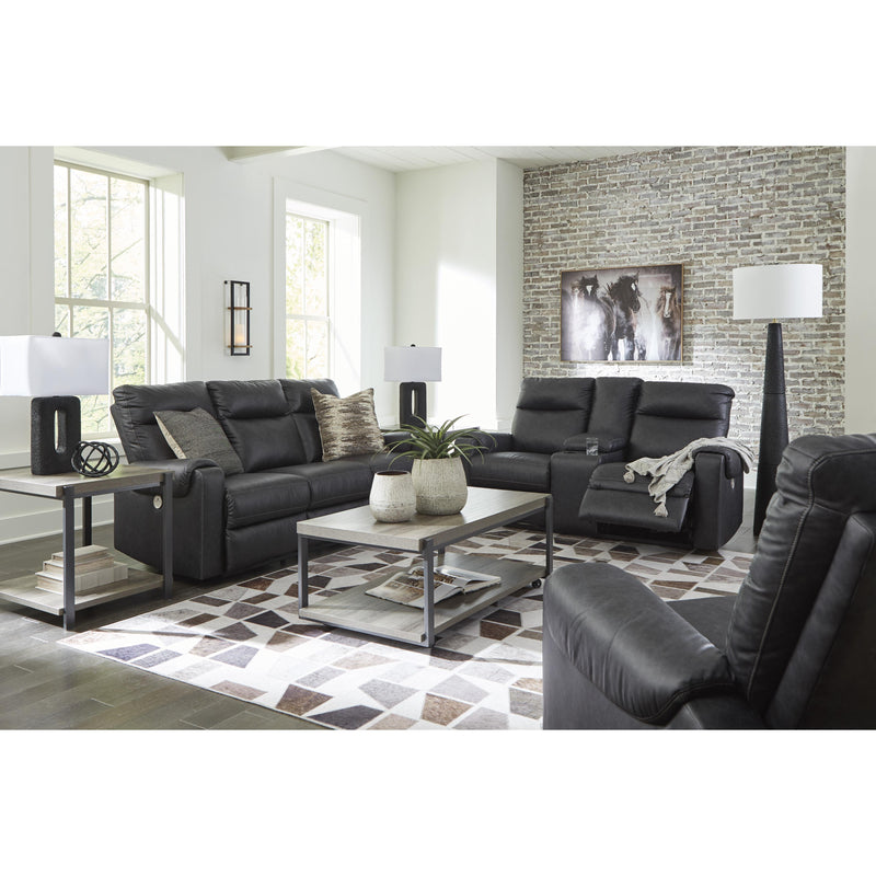 Signature Design by Ashley Axtellton Power Reclining Leather Look Loveseat 3410596 IMAGE 13